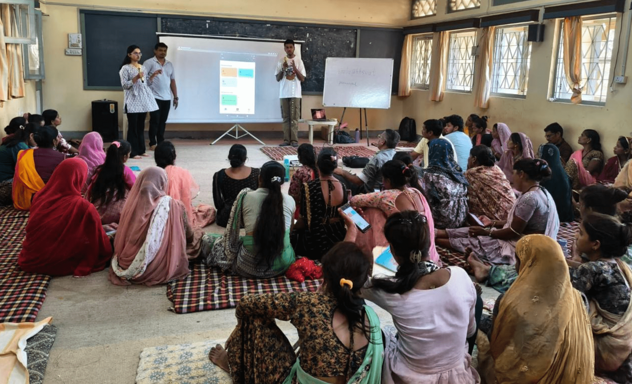 Phulwari workers at the training session