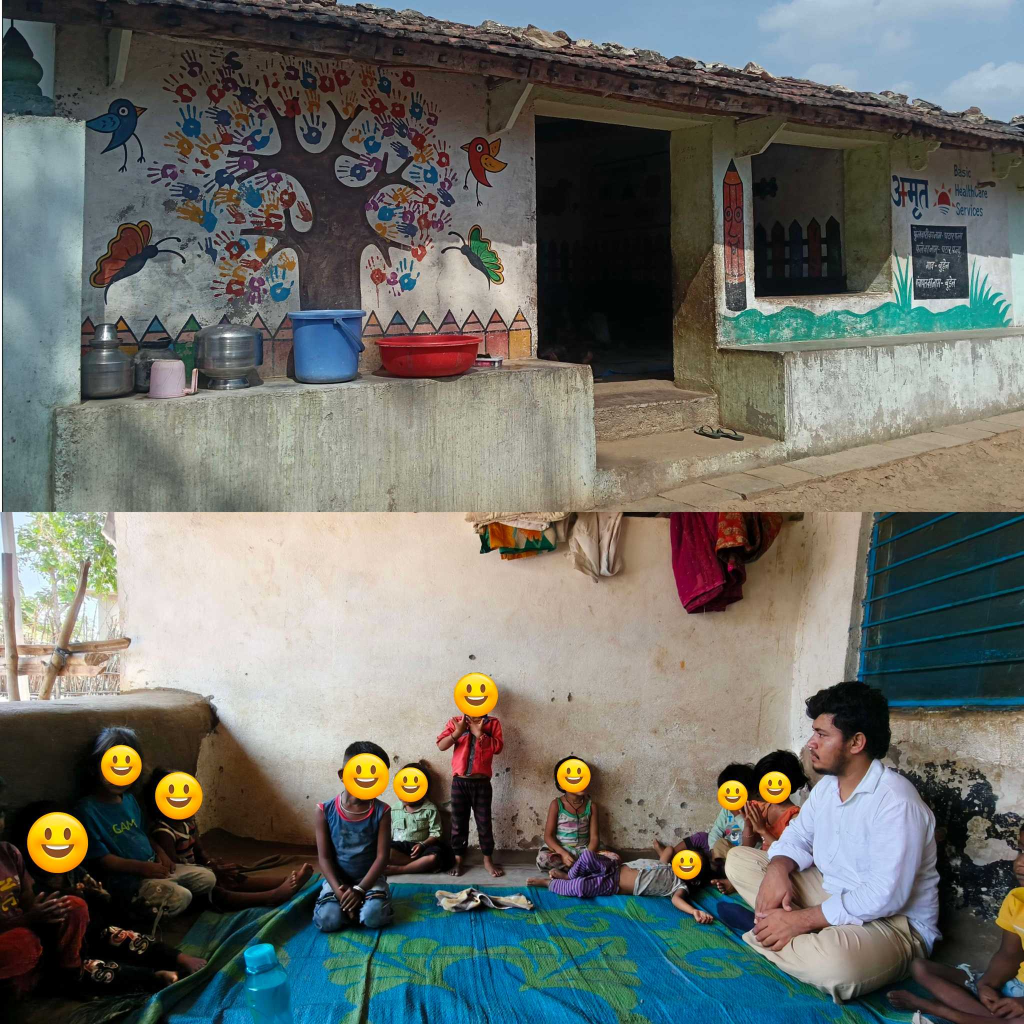 A Phulwari day-care centre in a village near Udaipur