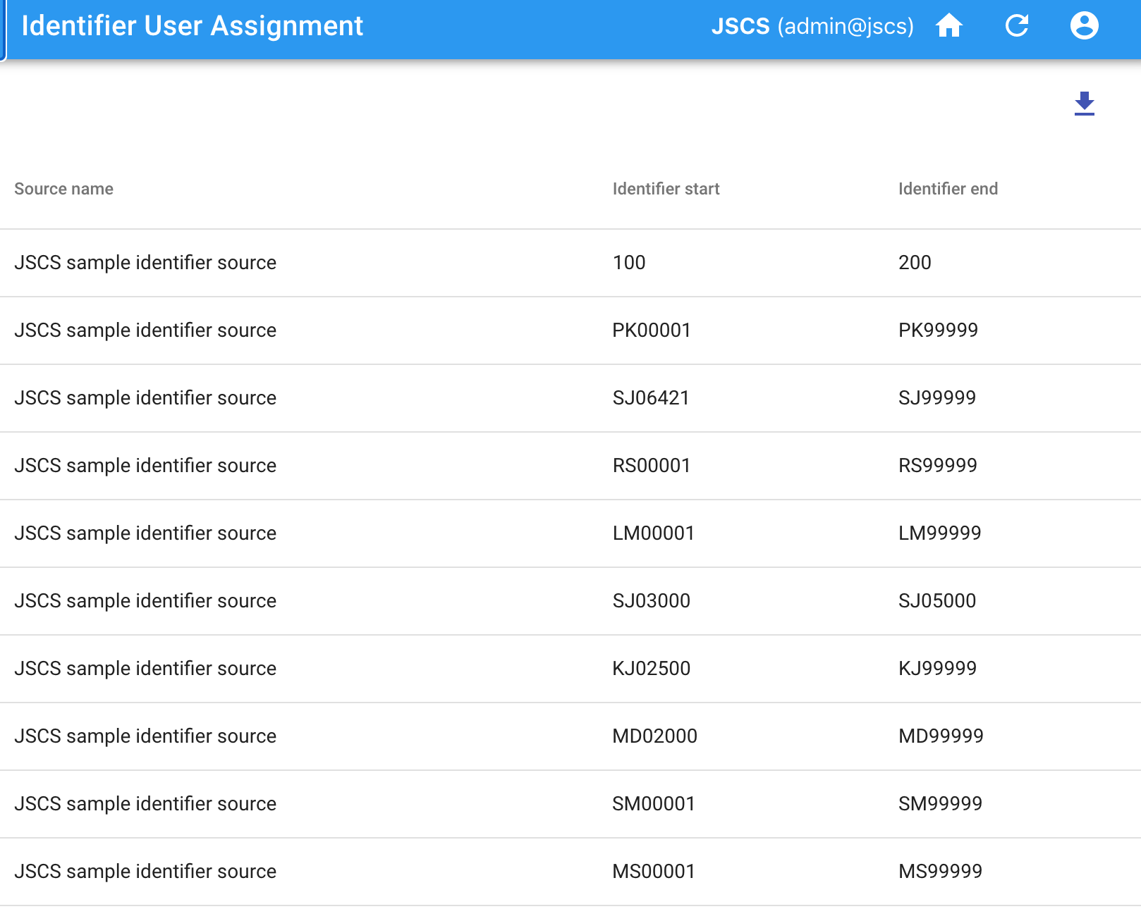 Identifier Assignment